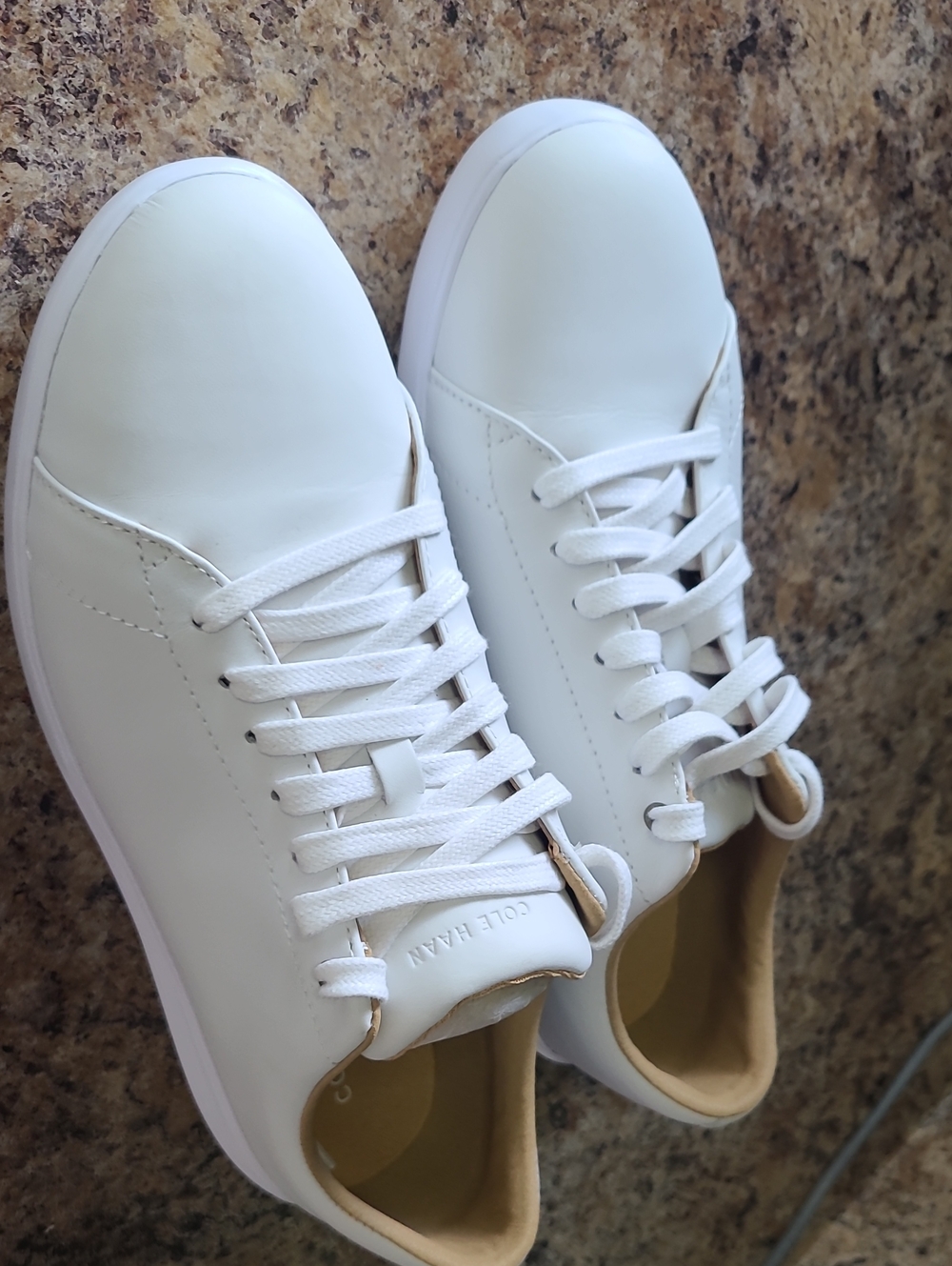 Cole Haan Women's White Leather Casual Sneakers Women's Grand Crosscourt Sneaker